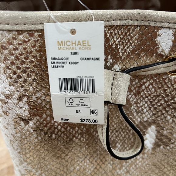 Michael Michael Kors SURI PYTHON CROSSBODY BAG - Picture 2 of 8